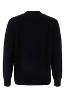 Maison Kitsune schwarze Woll -Strickjacke