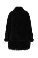 Giacca di shearling nera Ermanno SCRIVINO