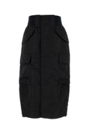 Sacai Black Nylon Skirt