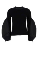 SACAI BLACK COTTON BLENDセーター