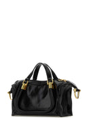 Chloe Black Leather Paraty 24 Handbag