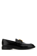 Mocasines de marcie de cuero negro Chloe
