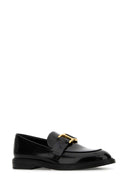 Mocasines de marcie de cuero negro Chloe