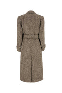 Sportmax Melange Brown Wool Blend Denaro Coat