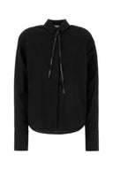SportMax Black Wool Mappa Shirt