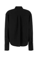 SportMax Black Wool Mappa Shirt