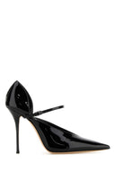 Pompe Tiffany in pelle nera Casadei
