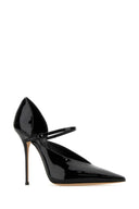 Pompe Tiffany in pelle nera Casadei