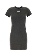 T di Alexander Wang Carbone Cotton Thirt Mini Abito