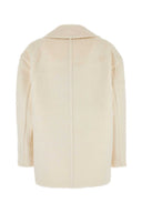 Mm Studio White Eco Fur Slam Coat