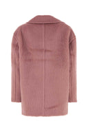 Mm Studio Red Eco Fur Slam Coat