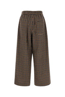 Weekend Embroidered Wool Blend Ebe Wide Leg Pant
