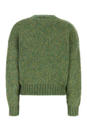Weekend Melange Green Acrylic Blend Dionigi Sweater
