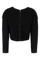 Max Mara Black Wool Blend Crespo Sweater