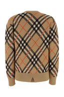 Suéter de mezcla de lana elástica de Burberry