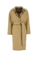 Abrigo reversible de lana burberry beige