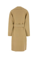 Abrigo reversible de lana burberry beige