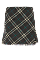 Mini falda de mezcla de poliéster burberry