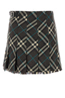 Mini falda de mezcla de poliéster burberry
