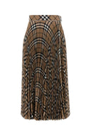 Falda de mezcla de poliéster burberry bordado