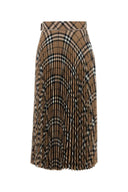 Falda de mezcla de poliéster burberry bordado