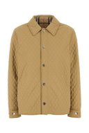 Burberry beige nylon reversible chaqueta acolchada