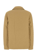 Burberry beige nylon reversible chaqueta acolchada
