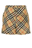 Pantalones cortos de seda estampados en Burberry