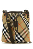 Burberry Embroidered Canvas Bucket Bag