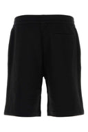 Pantalones cortos de bermudas de algodón negro de Burberry