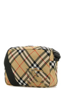 Burberry Embroidered Fabric Check Crossbody Bag