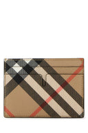 Soporte de la tarjeta de lona impresa en Burberry