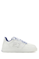 Zapatillas de caldo de cuero blanco burberry