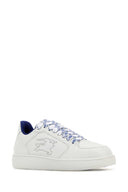 Zapatillas de caldo de cuero blanco burberry