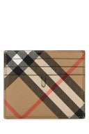 Titular de la tarjeta de lienzo bordado de Burberry