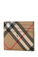 Titular de la tarjeta de lienzo bordado de Burberry