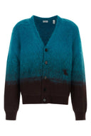 Burberry Two Tone Wool Blend Cardigan