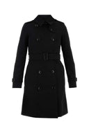Gabardina de algodón negro de Burberry