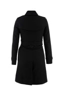 Gabardina de algodón negro de Burberry