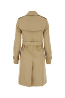 Burberry Beige Gabardine Heritage Chelsea Trench Coat