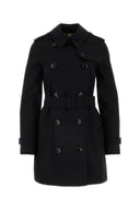 Burberry Black Cotton Trench