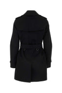 Burberry Black Cotton Trench