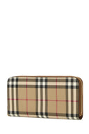 Billetera de lona impresa en burberry