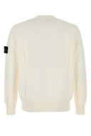 Stone Island Ivory Cotton Blend Sweater