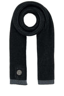 Stone Island Dark Grey Wool Scarf