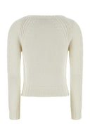 Suéter de cajas de cachemira blanca max Mara