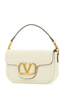 Valentino Garavani Ivory Leather Alltime Shoulder Bag