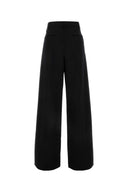 Valentino Garavani Black Wool Wide Gaming Pant
