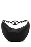 Valentino Garavani in pelle nera Hobo V logo Moon Borse