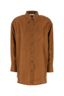 Zimmermann Ochre Silk Illustration Shirt